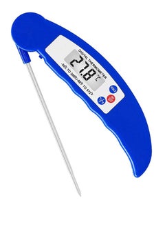 Buy Meat Thermometer,Digital Cooking Food Thermometer Instant Read Thermometer with Long Probe for Grilling Kitchen Gadgets Outdoor BBQ Candy Thermometer Blue 1 Pack in UAE