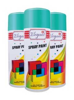 اشتري 3 Piece Spray Paint Set Light Green 400ml في الامارات
