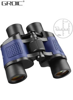 Buy 60X60 Binoculars for Adults with Low Light Night Vision, Professional Waterproof High Power Optical Telescope for Stargazing Bird Watching Concerts Football Sightseeing Hunting in UAE
