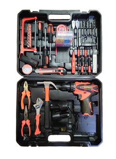 اشتري Multifunctional Household Manual Hardware Tool Set with Electric Drill Machine في الامارات