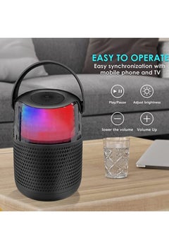 Buy Wireless Speaker With Free Microphone Mini Portable Bluetooth Speaker in UAE