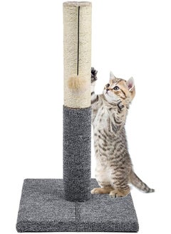 اشتري Mumoo Bear Cat Scratching Post, 52cm Scratching Post for indoor Cats, Kitten Scratching Post, Cat Scratcher with Natural Sisal Rope and Interactive Ball في الامارات