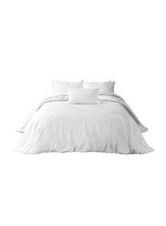 Buy The house Babylon collection Bedding set of 4 Pieces  Duvet cover, Fitted sheet , 2 Standard Pillowcases 100 % cotton  -White in Egypt