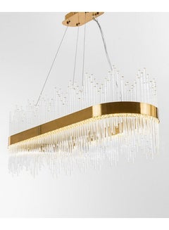 Buy Ucandle golden oval crystal chandelier LED ceiling light provided in Saudi Arabia