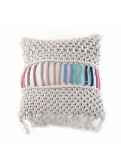 Buy Cambria Filled Cushion 45X45cm - Natural in UAE