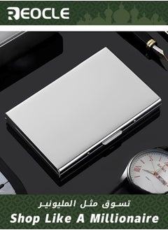 Buy Metal Card Holder Wallet Ultra Thin Stainless Steel Metal Wallets RFID Blocking Credit Card Wallet Holder Best Card Protector for Men & Women in Saudi Arabia