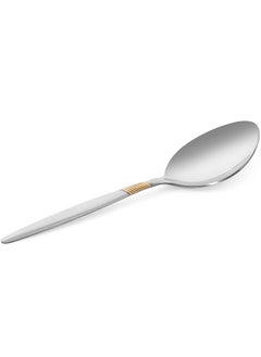 Buy Aulus 1-Piece Serving Spoon, Silver & Gold - 23.5 cm in UAE