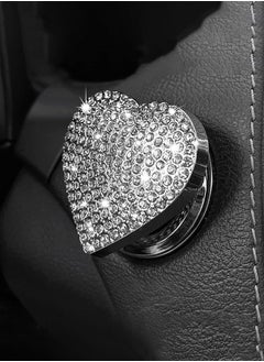 Buy Car Engine Start Button Cover, Heart Shape Diamond Push Start Button Sticker, Sparkly Rhinestone Ignition Button Decal, Interior Decor Car Accessories for Women Girls in Saudi Arabia