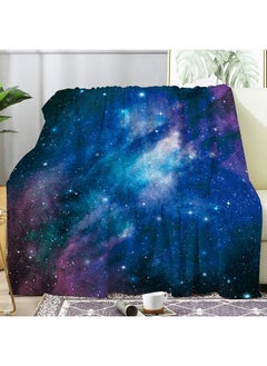 اشتري Blue Galaxy Blanket Soft Flannel Fleece Throw Blanket Lightweight Cozy Outer Space Blanket for Kids Boys Girls Adults Comfortable Bed Blanket for Sofa Living Room Home Camping Couch (60"x80") في الامارات