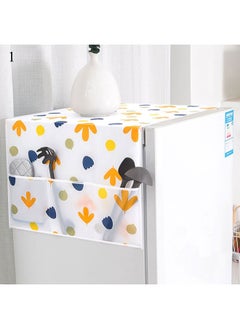 Buy Dust-Proof Fridge Cover Washing Machine Cover [ Fridge Organizer ] with Storage Pockets for Pods Utensils or Anything for Quick Access- (Multicolor) in UAE