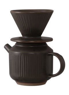 اشتري Premium Ceramic Pour-Over Coffee Set with Unique Design and Reusable Long Lasting Filters for Home Brewing and Quality Coffee Time في الامارات