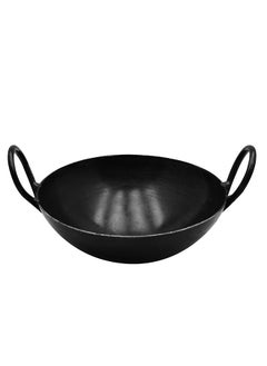 اشتري Lion Iron Wok Kadai – No. 15, 39 cm, Heavy-Duty Iron for Authentic Cooking, Even Heat Distribution, Ideal for Stir-Frying and Deep-Frying في الامارات