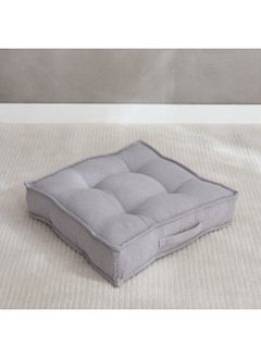 Buy Atlanta Ezra Ribbed Floor Cushion 48 x 10 x 48 cm in Saudi Arabia