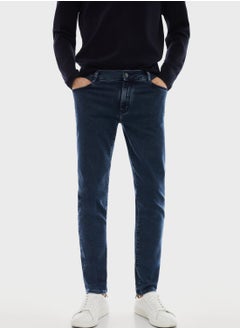 Buy Casual Slim Fit Rinse Wash Jeans in Saudi Arabia