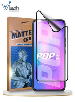Buy Matte Ceramic Full Coverage Screen Protector For Tecno Spark 10 / Spark 10C Clear in Saudi Arabia