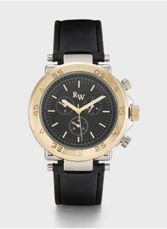 Buy Sporty Dress Watch With Croc Strap in UAE