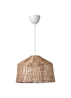 Buy Pendant Lamp Rattan White in Saudi Arabia