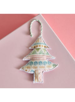 Buy Glimmer Printed Christmas Tree Hanging 12 cm in UAE