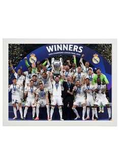 Buy Real Madrid Champion of Champions League, UCL 2024, Soccer Gift , Poster with Frame 30x40cm in UAE