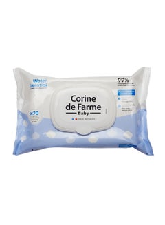 Buy Corine De Farme - Baby Water Essential Wipes 70's in UAE