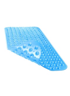 Buy Bath Tub Shower Mat Non-Slip and Extra Large, Bathtub Mat with Suction Cups, Machine Washable Bathroom Mats with Drain Holes - Blue in UAE