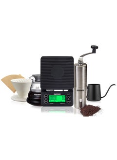 Buy V60 Coffee Set Professional coffee drip set Suitable for drip and filter coffee, suitable for V60 Set of 6 tools for specialty coffee in UAE