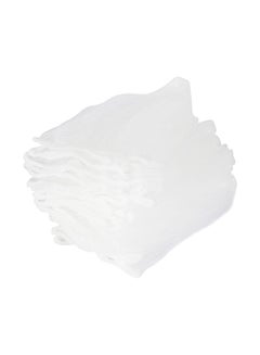 اشتري Zjmhmy Multipurpose Kitchen Sink Strainer，Sink Garbage Storage Rack Holder,Corner Sink Strainer Basket,Mesh Bag for Kitchen Waste Leftoves (White 100 filter mesh bags) في مصر