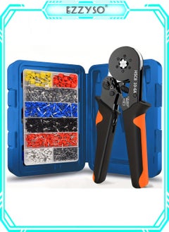 Buy Hand Crimping Tool HSC8 10-6A 0.25-10mm² Ferrule Crimping Tool Set, 1200PCS Terminal Assortment Kit, Hexagonal Crimping for Cold Press Wire Connectors Electrician Clamp Sets in Saudi Arabia