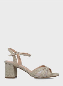 Buy Ankle Strap Mid Heel Sandals in Saudi Arabia