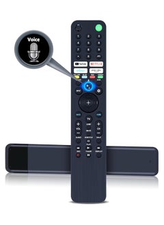 اشتري RMF-TX520U Voice Remote Control for Sony Bravia OLED LED 4K 8K UHD Smart Google TV, with YouTube, Netflix, Disney+, Prime Video Buttons في الامارات