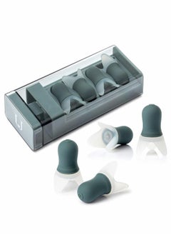 Buy Noise Cancelling Ear Plugs, Reusable with Storage Case for Sleeping Snoring, Swimming, Flight Business Trip, 8 Pcs in UAE