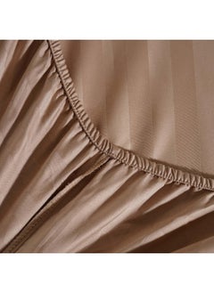 Buy Tiffany Fitted Sheet 180X200+33Cm - Beige in UAE