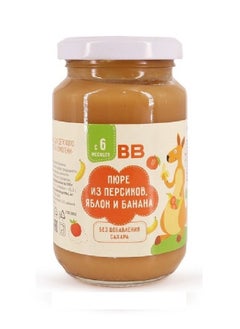 Buy VkusVill Peach, apple and banana puree, 190 g in UAE