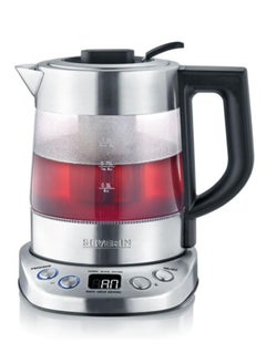 Buy WK 3473 Glass Tea/Kettle Deluxe Mini, 2,200 W, Stainless Steel, Black in UAE