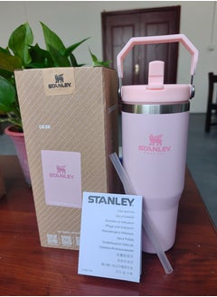 Buy Stanley IceFlow Stainless Steel Tumbler - Vacuum Insulated Water Bottle for Home, Office or Car Reusable Cup with Straw Leak Resistant Flip Citron, 30oz Pink in UAE