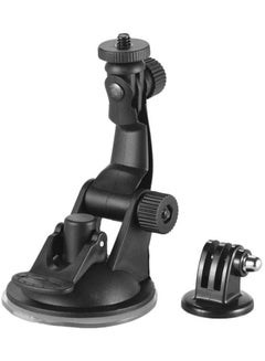 Buy Action Camera Accessories Car Suction Cup Mount With Tripod Adapter Compatible with GoPro in UAE
