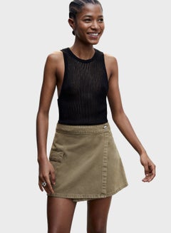 Buy Pocket Detail Denim Skirt in UAE
