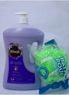 Buy Rivoli Shower Gel Tuberose & Vanilla + Loofa Multe Color - 2 L in Egypt