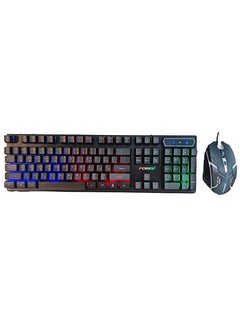 Buy Arabic and English Keycaps Gaming Keyboard Mouse Set with RGB Backlit for Gaming Office in Saudi Arabia