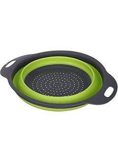 اشتري Circle Silicone Foldable Strainer Assorted Colors - 30 X 30 Cm في مصر