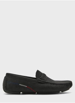 Buy Perforation Design Saddle Moccasins in UAE