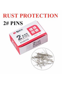 Buy Binding Tools Staple Pins Metal Straight Office Silver 50g - No:ABS92602 in Egypt