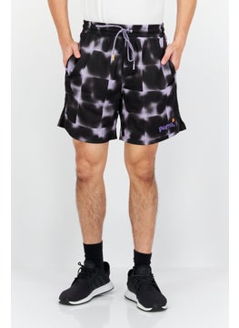 اشتري Men Sportswear Fit Outdoor Shorts, Black/Lavender في السعودية