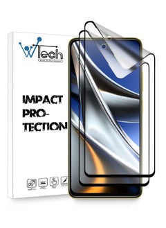 Buy 2 Piece 9D Matte Ceramics Full Coverage Screen Protector For Xiaomi Poco X4 Pro 5G Clear/Black in Saudi Arabia