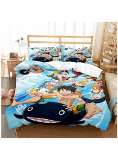 Buy One Pieces Movie Theme Bed Sheet Set 3D Printed Cartoon Bed Sheet Set with 1 Quilt Cover 1 and 2 Pillowcases for Child in Saudi Arabia
