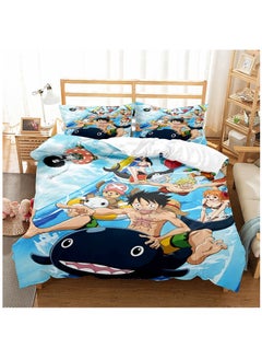 Buy One Pieces Movie Theme Bed Sheet Set 3D Printed Cartoon Bed Sheet Set with 1 Quilt Cover 1 and 2 Pillowcases for Child in Saudi Arabia