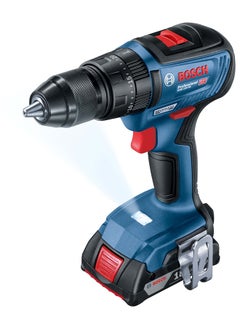 اشتري Bosch Professional Cordless Combi GSB 18V-50 Brushless with 2x2.0 Ah. Batterry, Robust brushless motor | Model: 06019H51L0 with 1 year warranty في الامارات