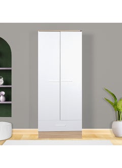 Buy Helina 2-Door Wardrobe with Drawer 52 x 198 x 80 cm in Saudi Arabia