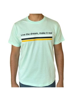 Buy Round T-Shirt Pistachio Printed,Dream in Egypt