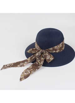 Buy New Fashion Ribbon Bow Straw Hat in UAE